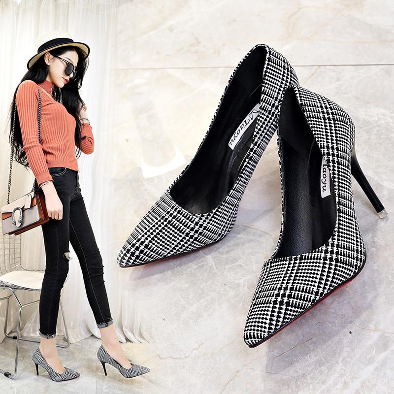 Women's Autumn Casual Pointed Shoes With High Heels