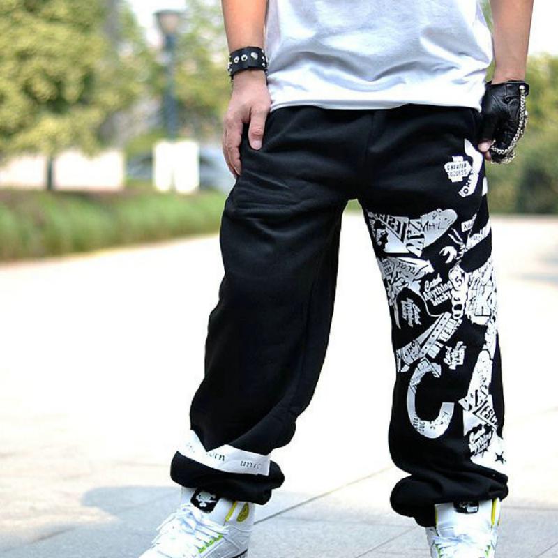 Men's Spring Cotton Sweatpants With Print