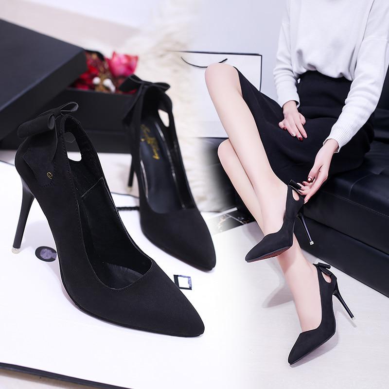 Women's Spring/Autumn Suede Shoes With High Heels