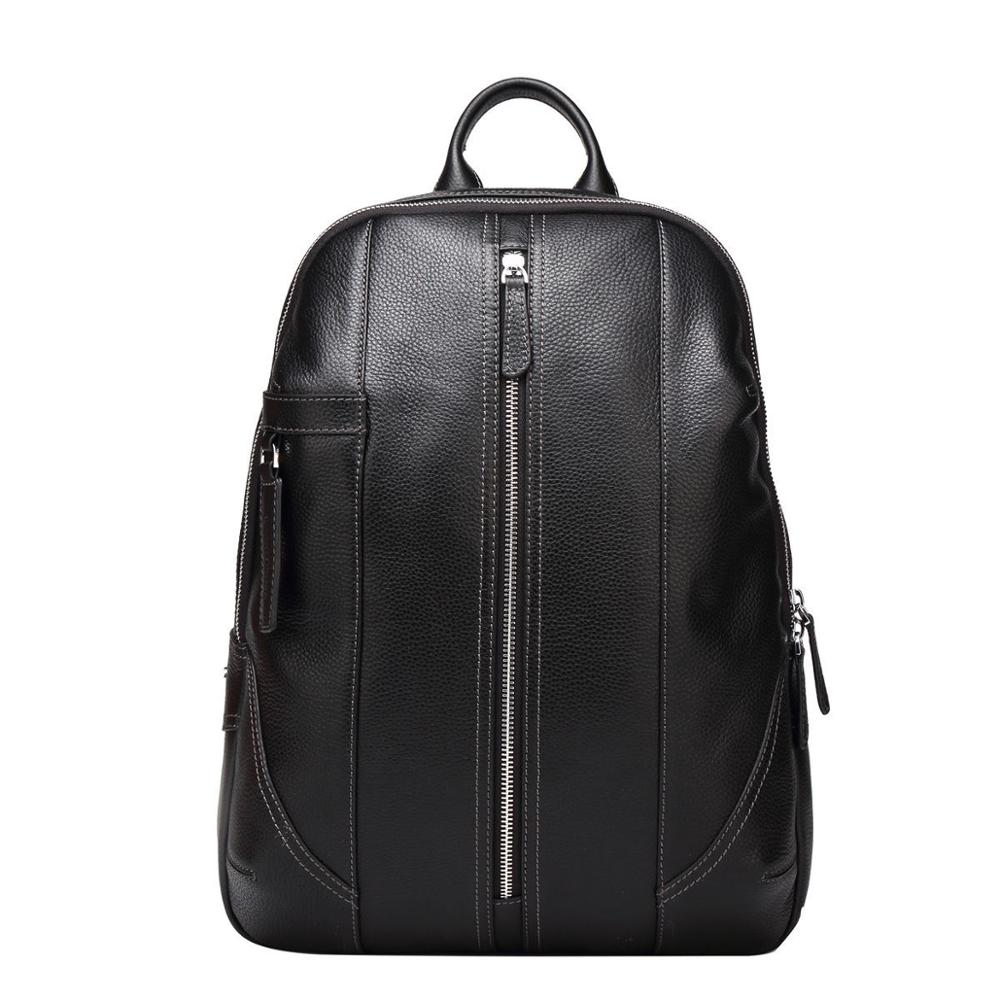 Men's Genuine Leather Backpack For 15 Inch Laptop