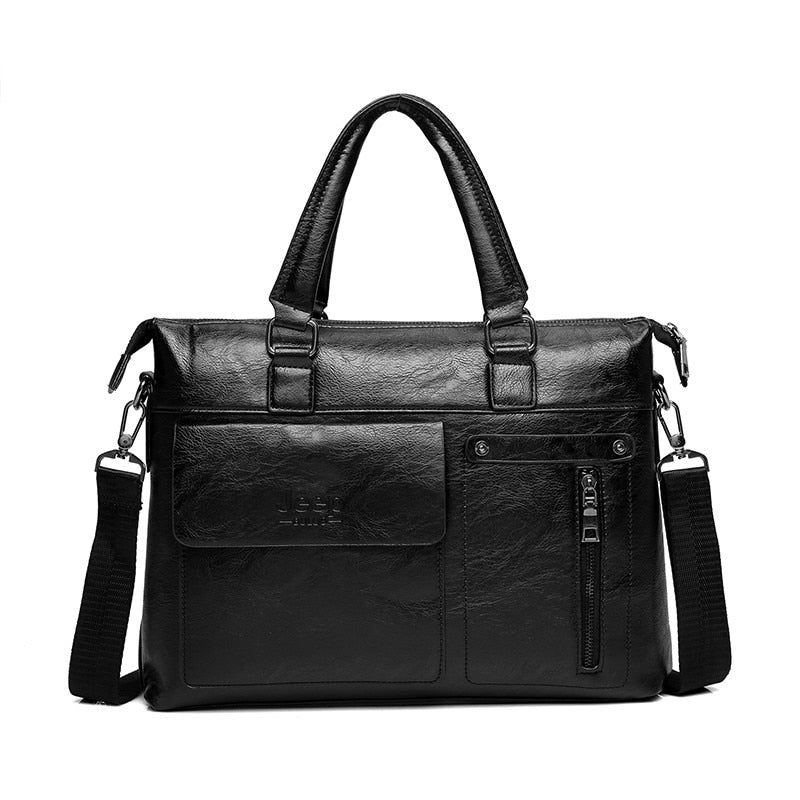 Men's Leather Briefcase For 13 Inch Laptop