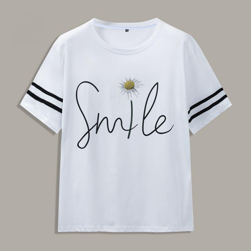 Men's Summer Casual Cotton T-Shirt "Smile"