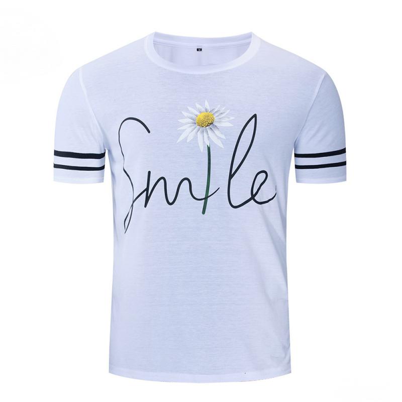 Men's Summer Casual Cotton T-Shirt "Smile"