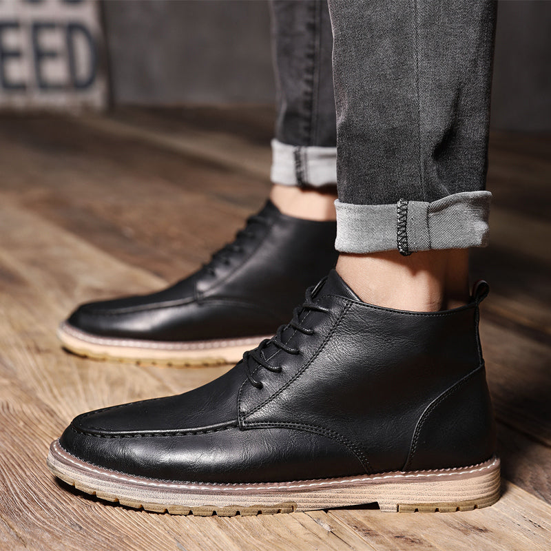 Men's Autumn/Winter Casual Laced Up Ankle Boots