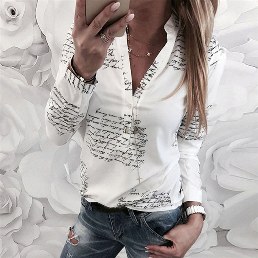 Women's Spring Blouse With Print