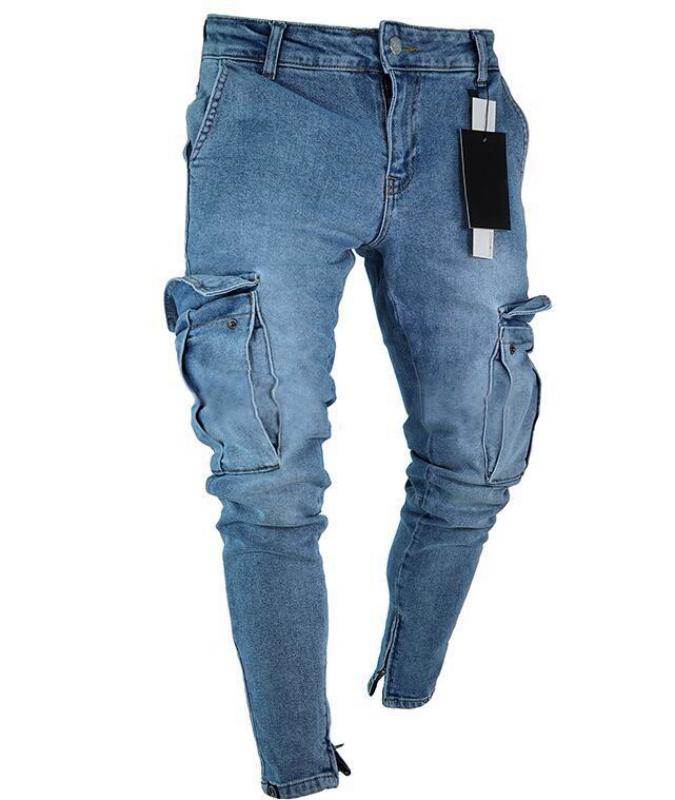 Men's Skinny Elastic Jeans