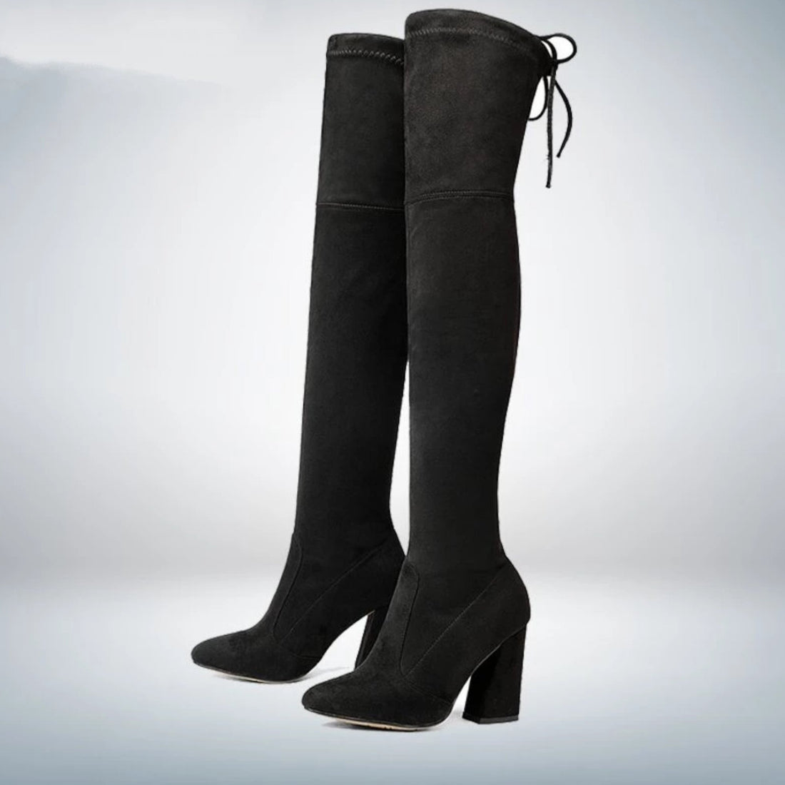 Women's Spring/Autumn Lace-Up High Boots With High Heels