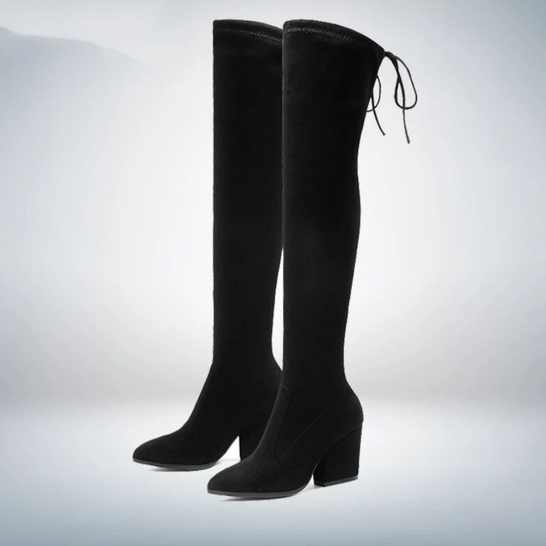 Women's Autumn/Winter Lace-Up High Boots High Heels