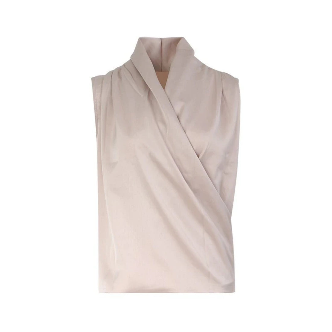 Women's Summer Polyester V-Neck Sleeveless Blouse