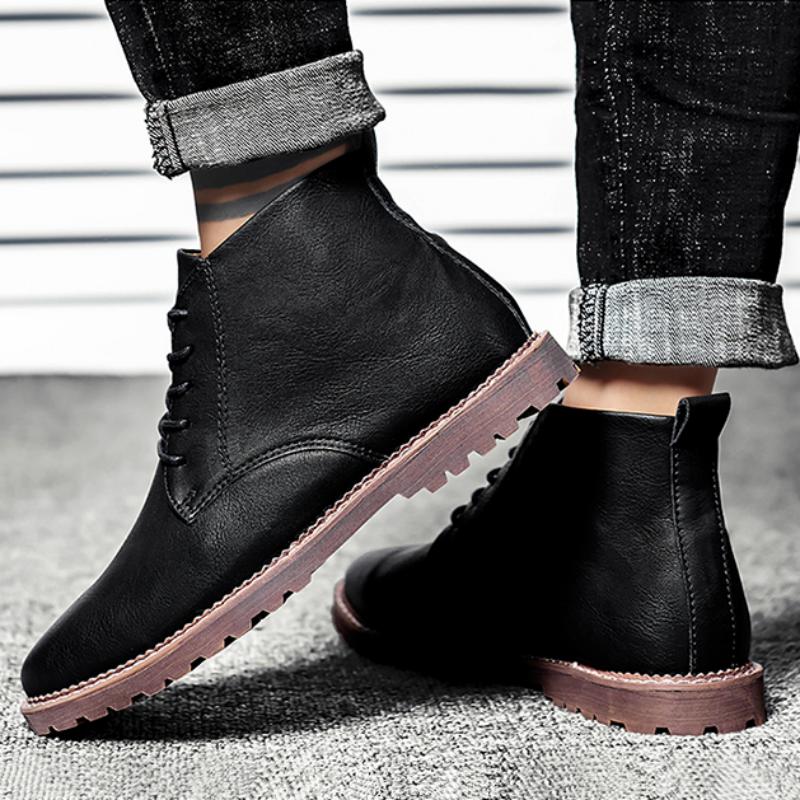 Men's Winter Genuine Leather Ankle Boots