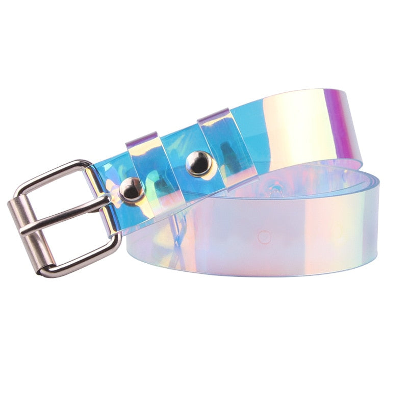 Women's Transparent Belt With Pin Buckle