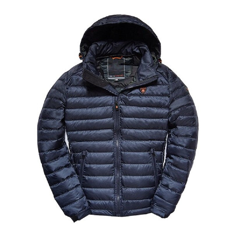 Men's Spring/Autumn Casual Polyester Hooded Coat