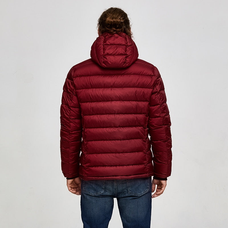 Men's Winter Casual Hooded Warm Parka With Pockets