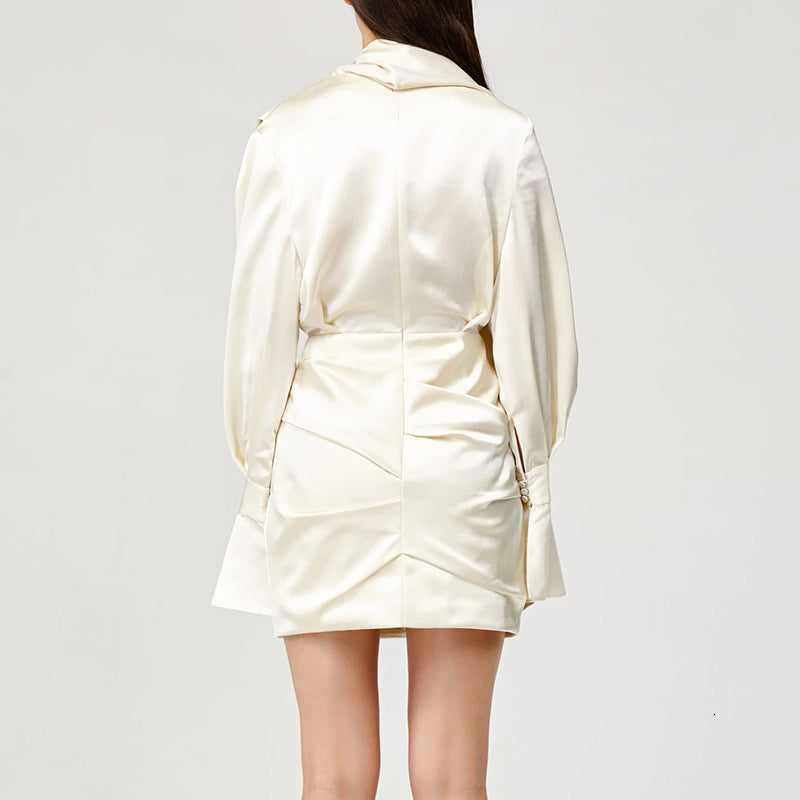 Women's Spring Asymmetrical Sheath Mini Dress
