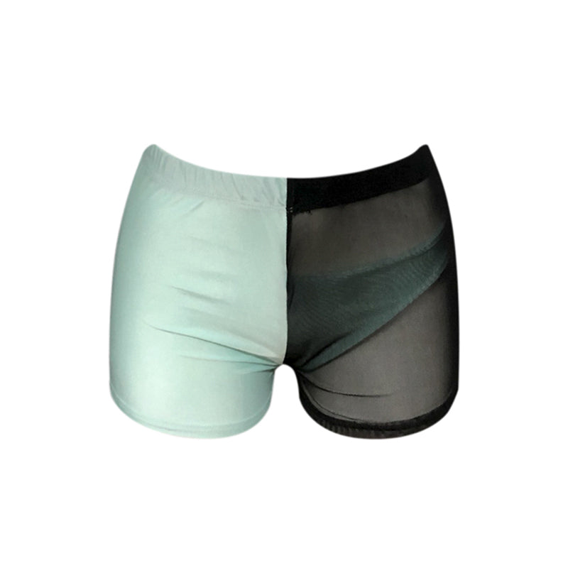 Women's Summer Mesh Lycra Sport Shorts