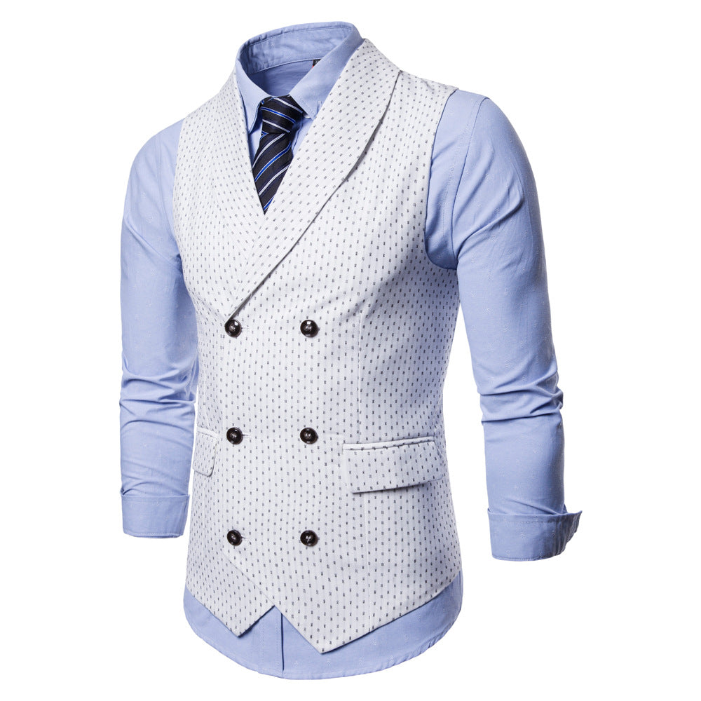 Men's Casual Double Breasted Vest