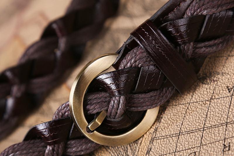 Men's Leather Belt Wit Pin Buckle