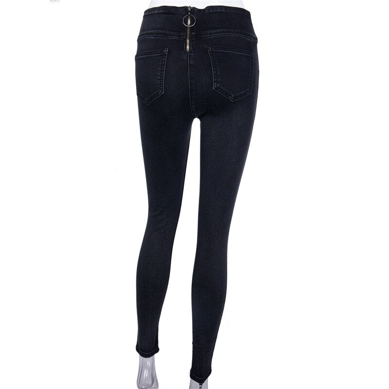 Women's Casual High Waist Skinny Jeans