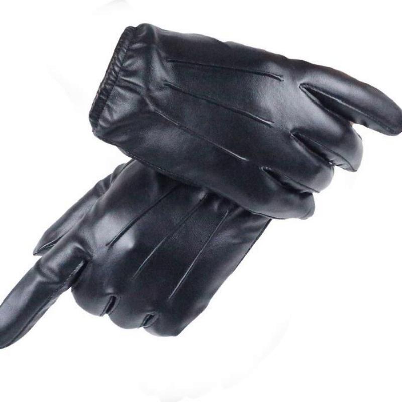 Men's Winter Leather Warm Gloves