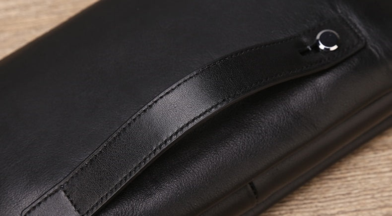 Men's Genuine Leather Long Clutch