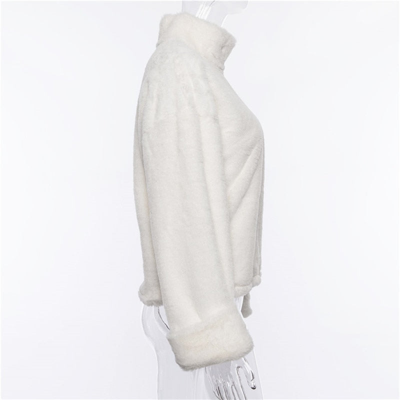 Women's Autumn/Winter Warm Plush Loose Soft Pullover