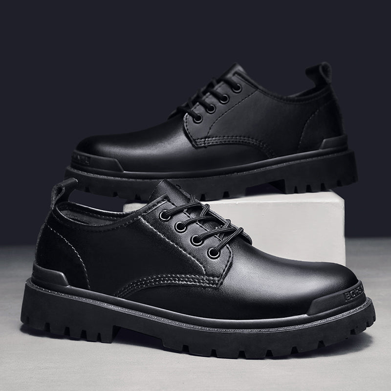 Men's Casual Genuine Leather Chunky Shoes