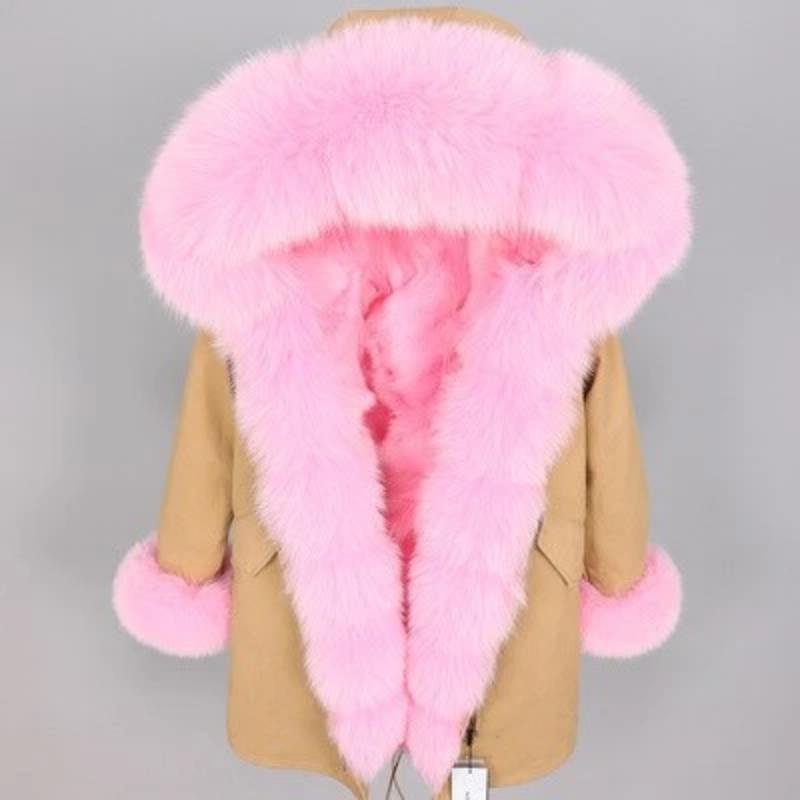 Women's Winter Casual Thick Warm Parka With Fox Fur
