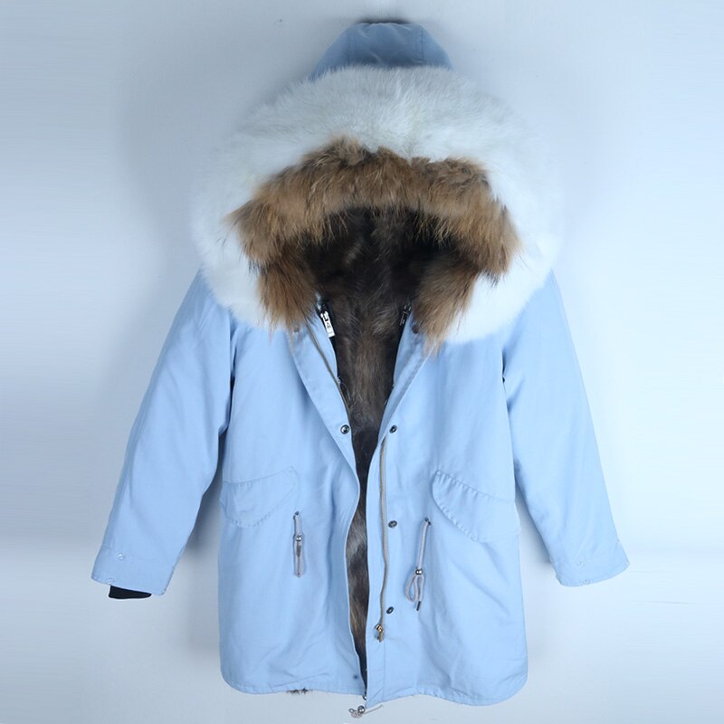 Women's Winter Casual Warm Hooded Thick Parka With Fox Fur