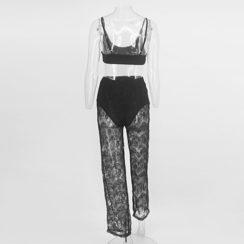 Women's Polyester Two-Piece Skinny Jumpsuit