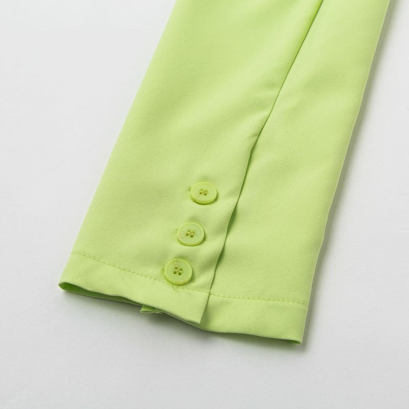 Women's Spring/Autumn Casual Polyester Long-Sleeved Blazer