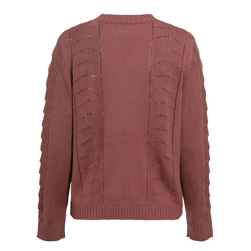 Women's Autumn/Winter Casual O-Neck Long-Sleeved Sweater