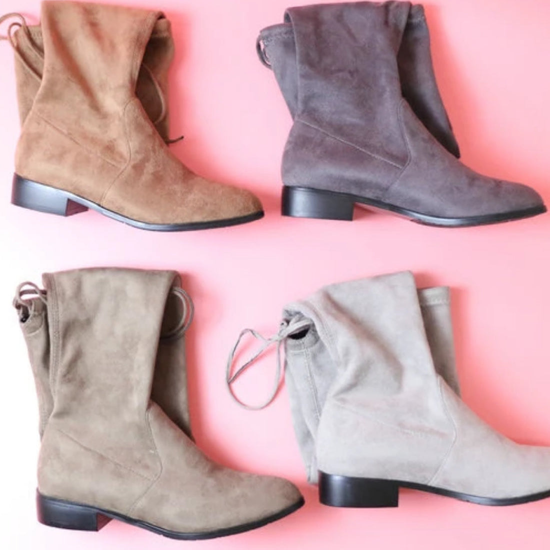 Women's Spring/Autumn High Boots With Square Low Heels