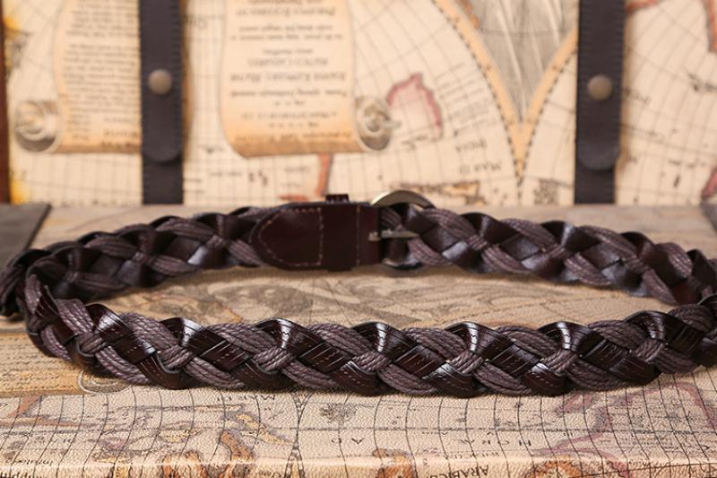 Men's Leather Belt Wit Pin Buckle