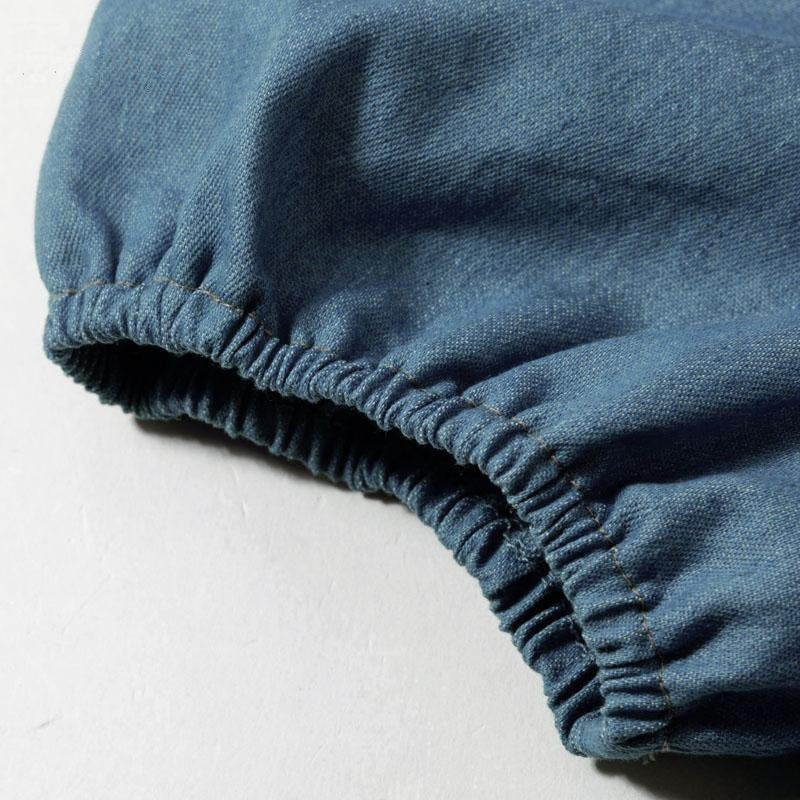 Women's Summer Denim Puff-Sleeved Crop Top
