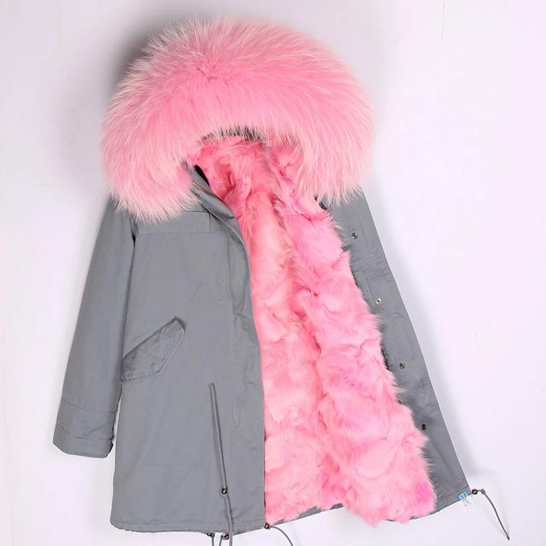 Women's Winter Casual Hooded Thick Long Parka With Fox Fur