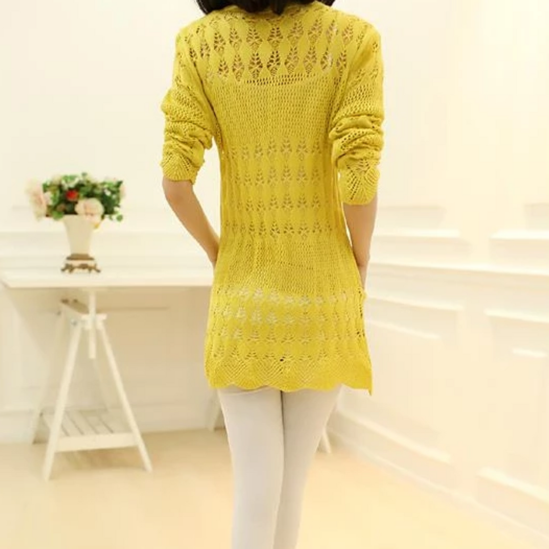 Women's Casual Knitted Loose Cardigan With Pockets