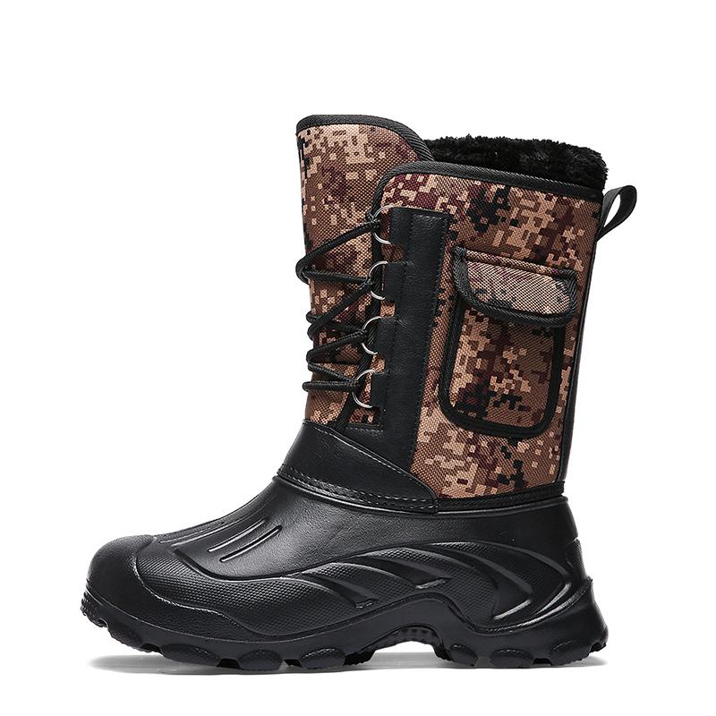 Men's Winter Casual Waterproof Rain Boots
