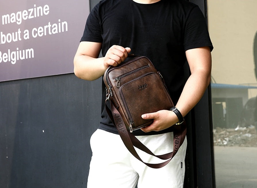 Men's Leather Shoulder Bag