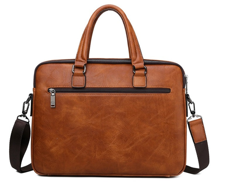Men's Leather Briefcase For A4 Documents