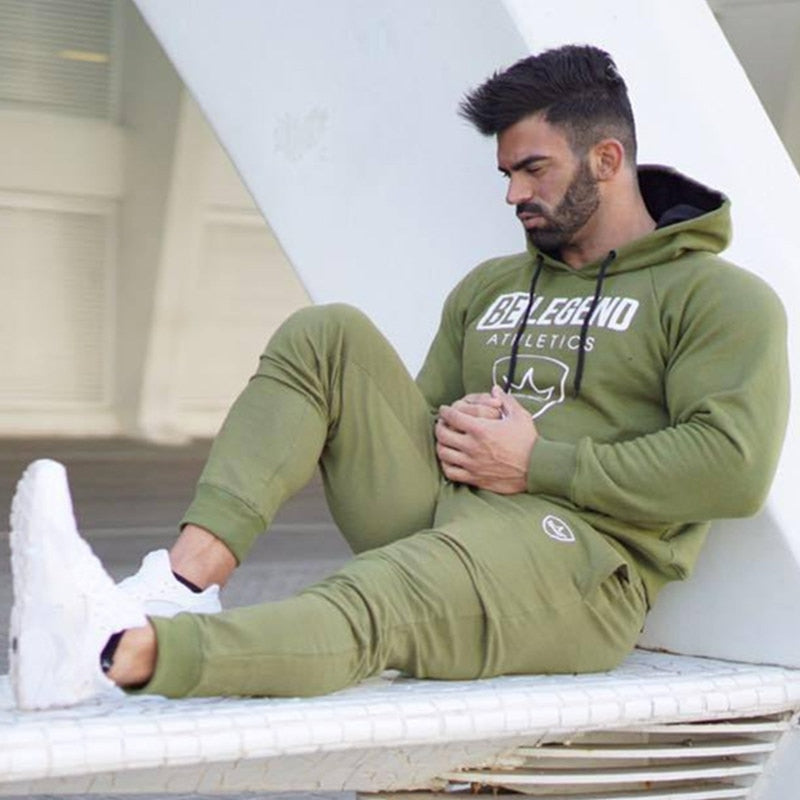 Men's Casual Fitness Tracksuit | Hooded Sweatshirt