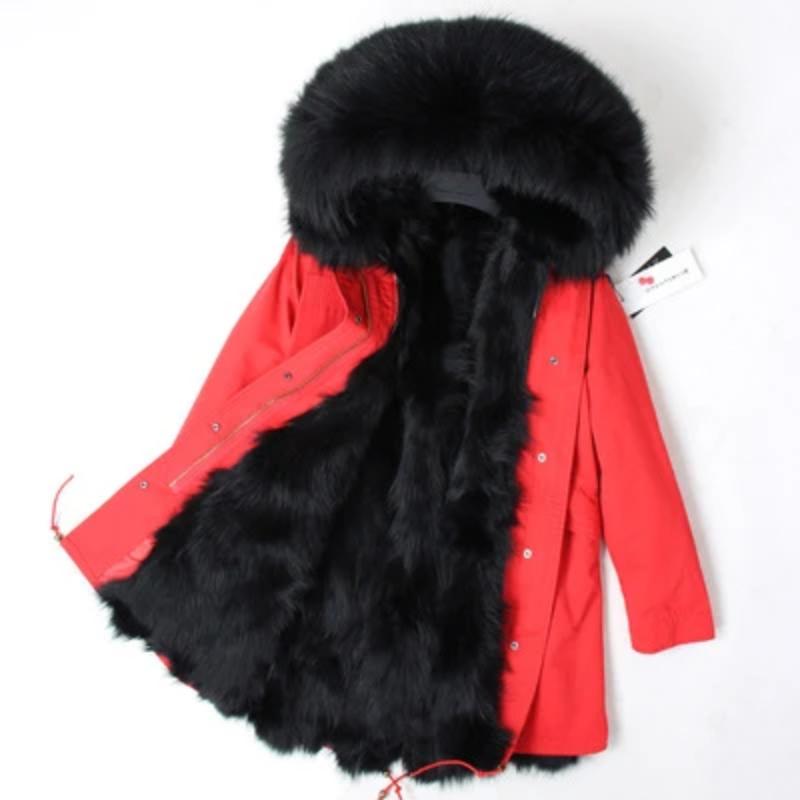 Men's Winter Casual Buttoned Short Parka With Raccoon Fur