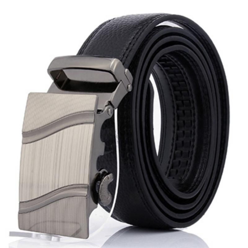 Men's Leather Belt With Automatic Buckle