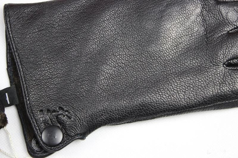 Men's Winter Leather Gloves With Lining