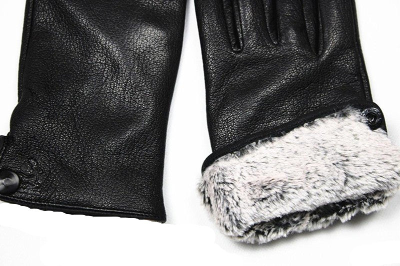 Men's Winter Leather Gloves With Lining