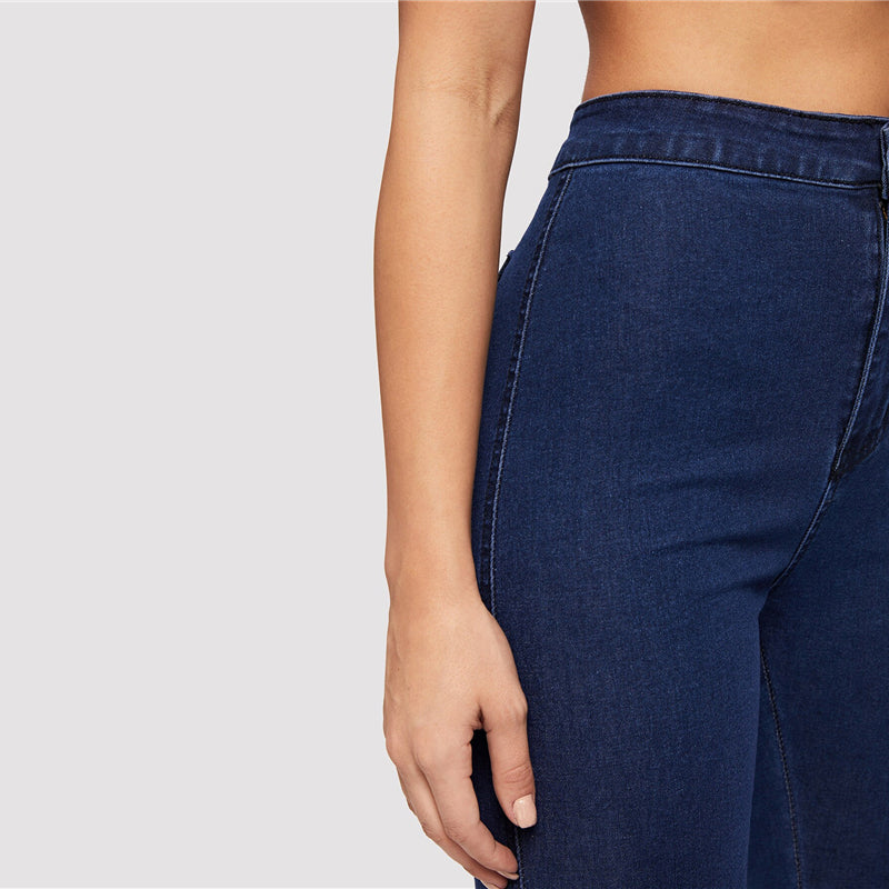 Women's Skinny High-Waist Stretchy Jeans