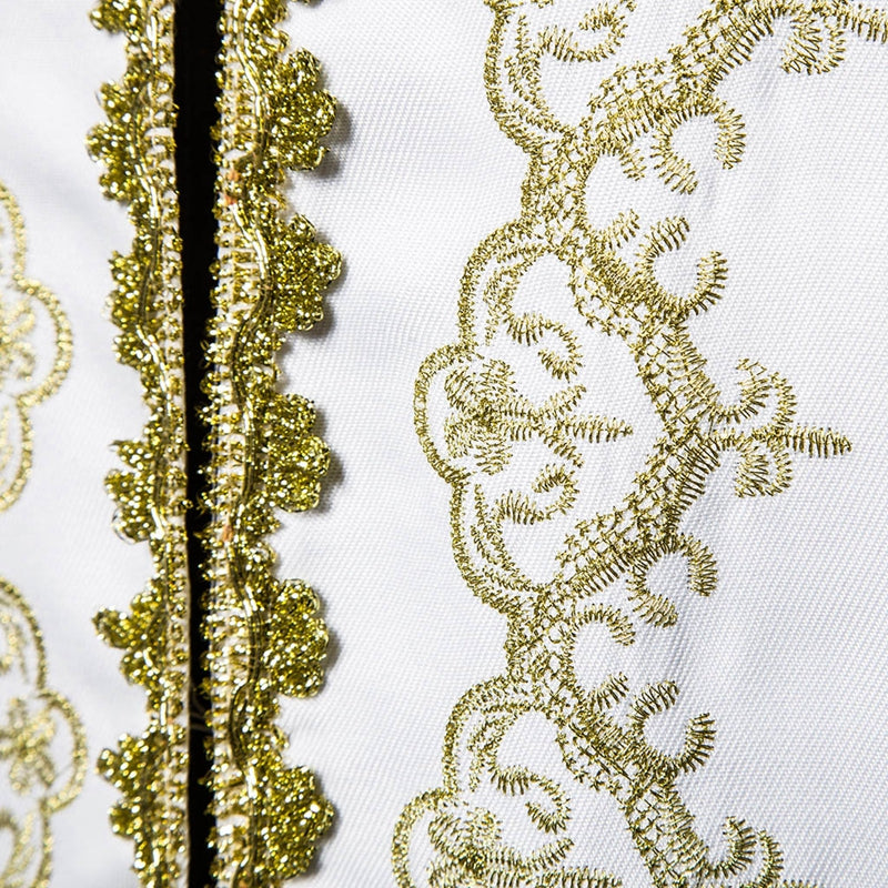 Men's Waistcoat With Gold Print