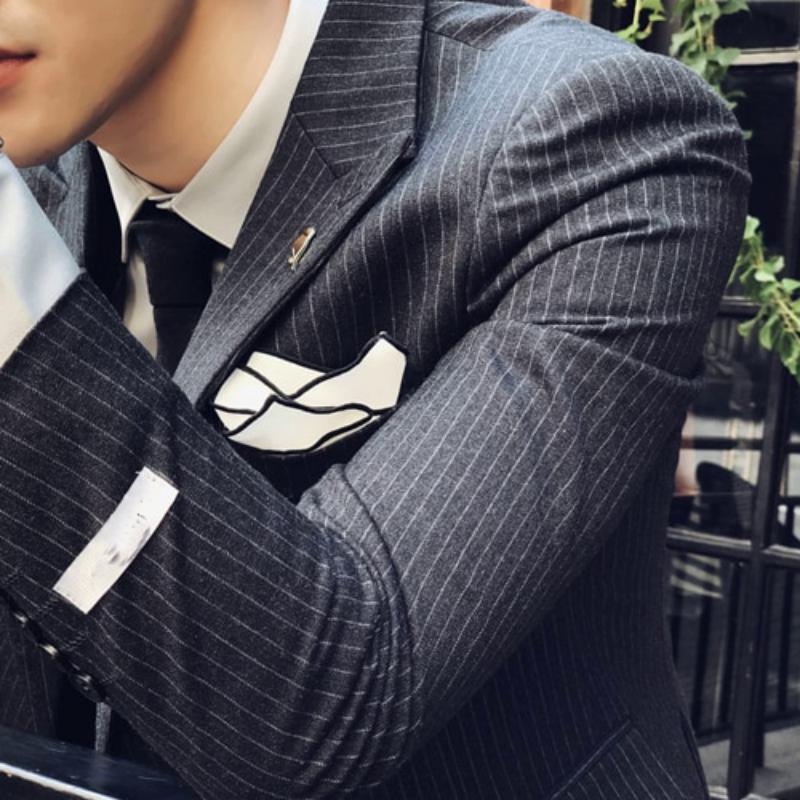 Men's Stripe Suit | Blazer & Vest & Pants
