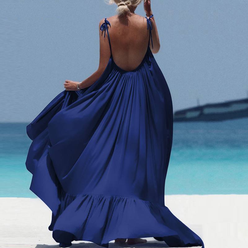 Women's Summer Casual Beach Loose Long Dress | Plus Size