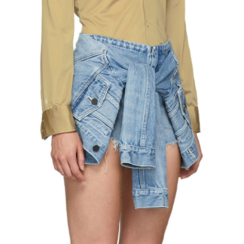 Women's Spring/Summer Skinny Denim High-Waist Shorts