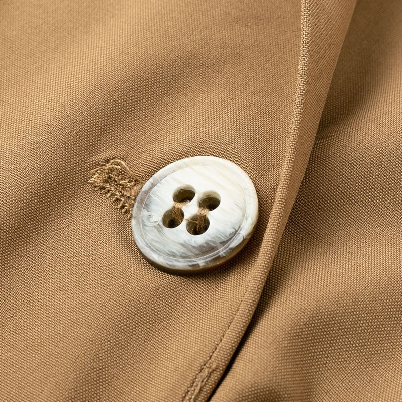 Women's Spring/Autumn Polyester Buttoned Blazer